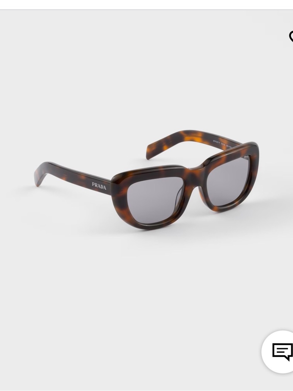NEW with Tags. Prada Tortoiseshell Brown Frame Sunglasses with Gray Lenses - Picture 3 of 9